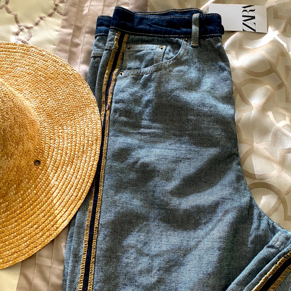 RARE FIND…NWT Zara Inside Out Jeans!